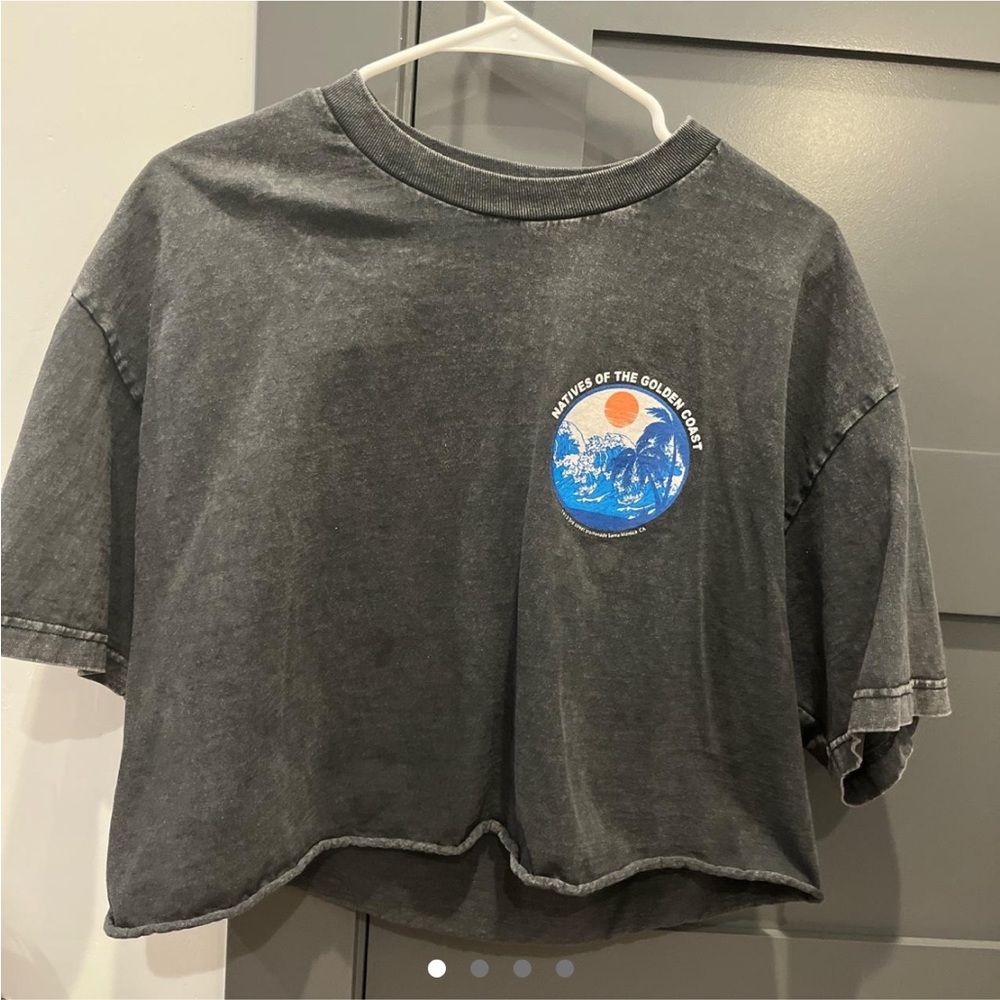 oversized john galt crop top